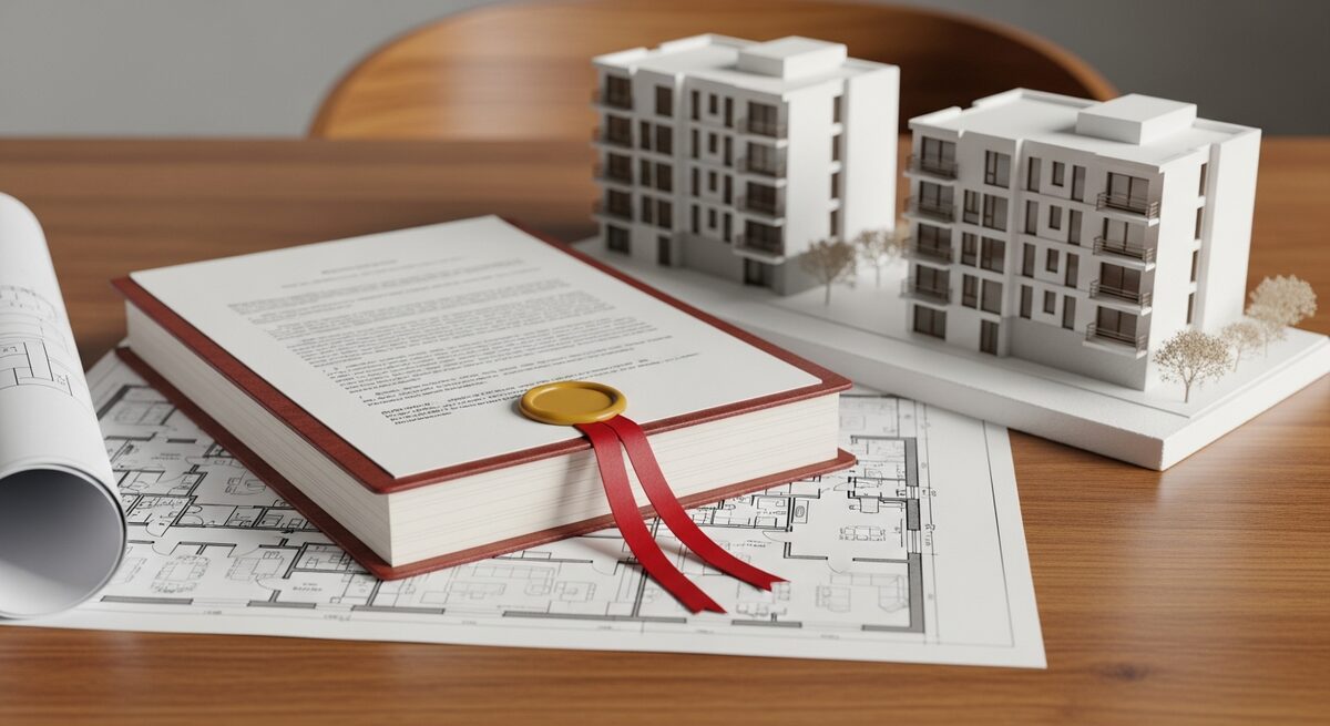 Regolamento condominiale e frazionamento immobiliare: documento con clausole ostative e planimetria appartamento diviso in due unità