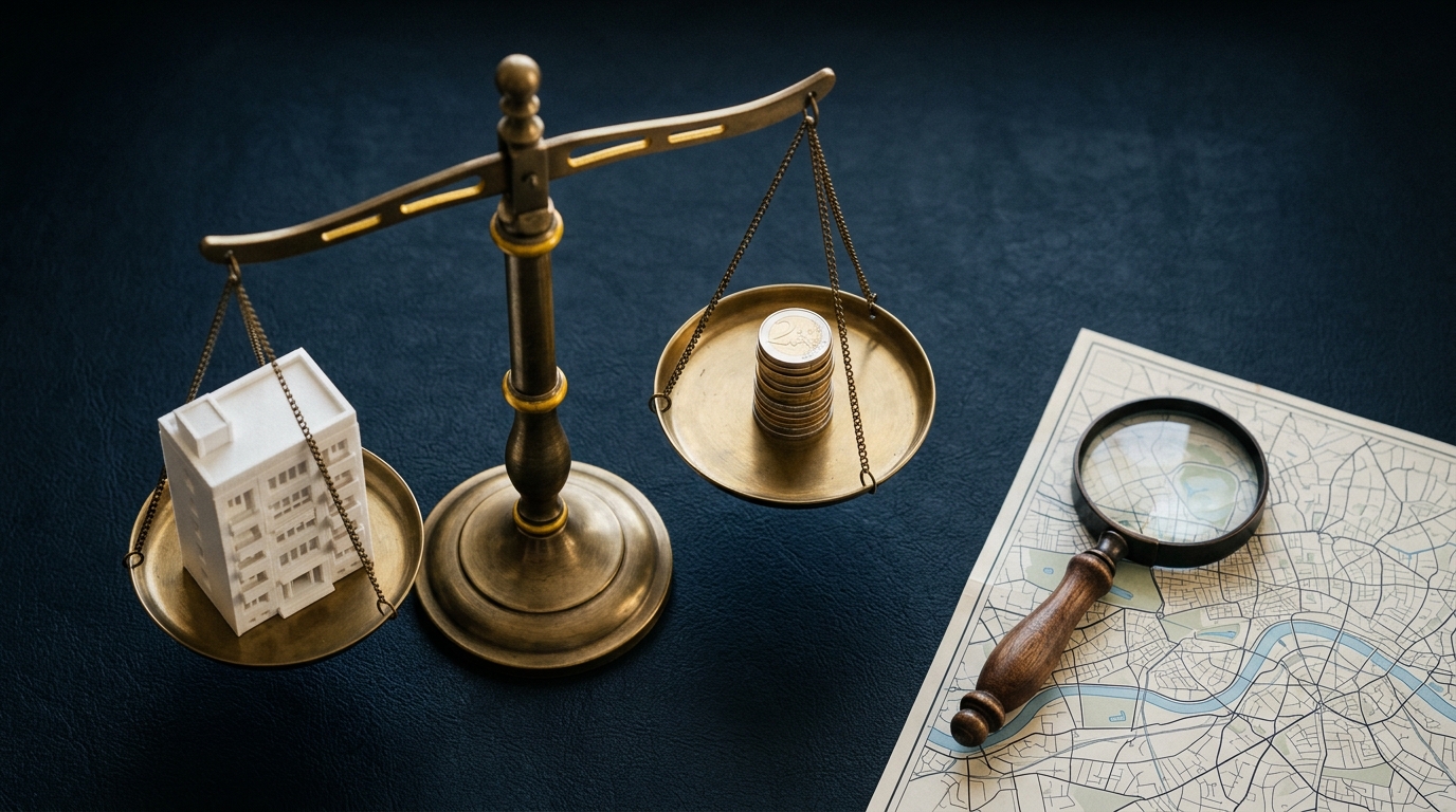Valutazione immobiliare: metodi professionali comparativo, reddituale e dei costi a confronto
